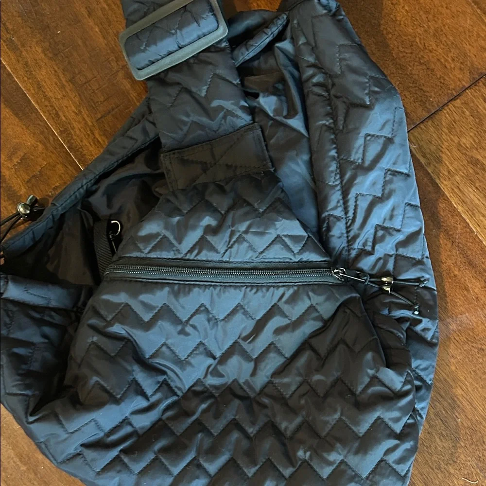 Top Paw Black Quilted Pet Sling Carrier